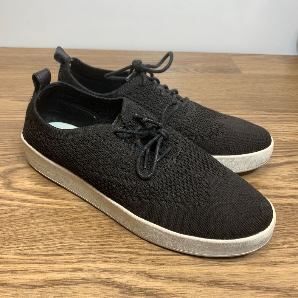 Cole Haan GP Contender Stitchlite Women 7.5B Oxford Sneakers Birch Knit Black